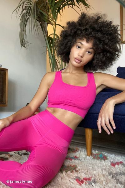 Year Of Ours Gia Textured Sports Bra | Urban Outfitters (US and RoW)