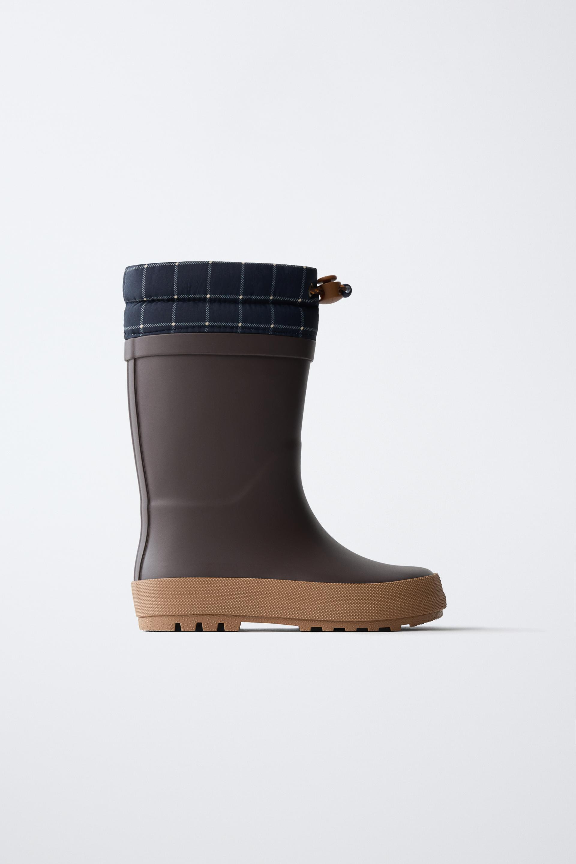 CHECK WELLIES | Zara UK