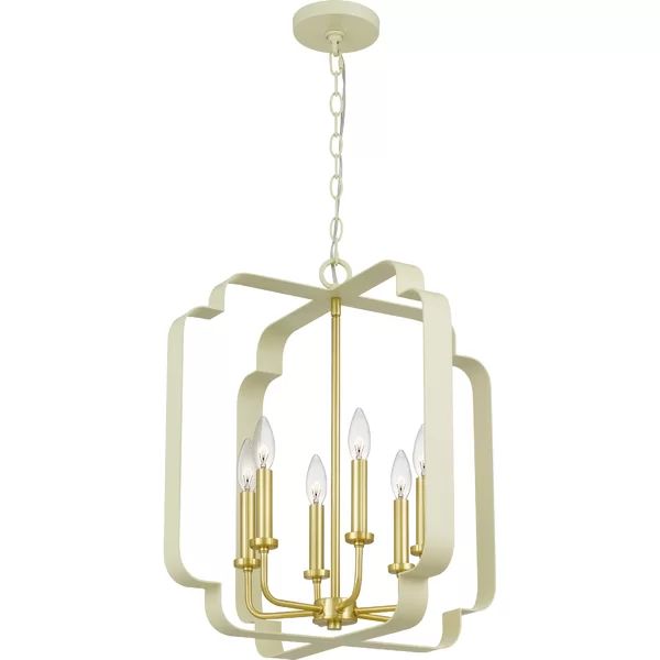 Kuester 6 - Light Candle Style Geometric Chandelier | Wayfair Professional