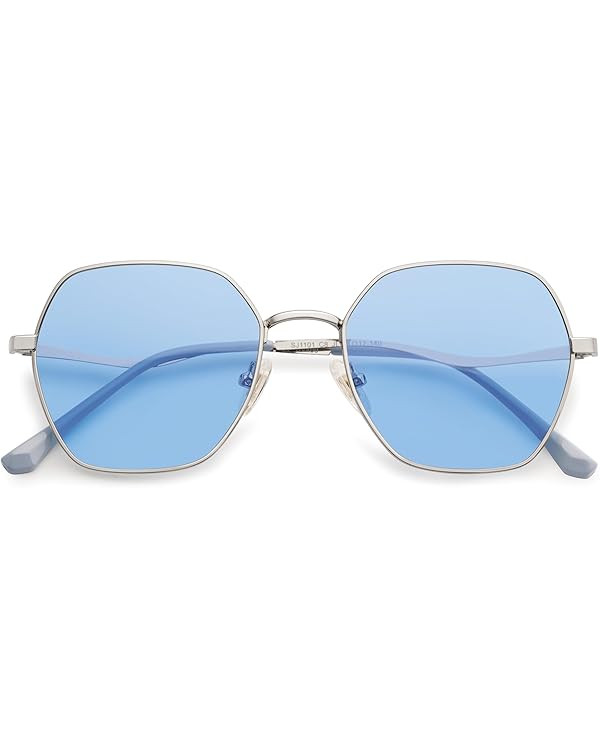 SOJOS Retro Hexagon Square Polarized Sunglasses for Women Men Vintage Hexagonal Polygon Shades SJ... | Amazon (US)