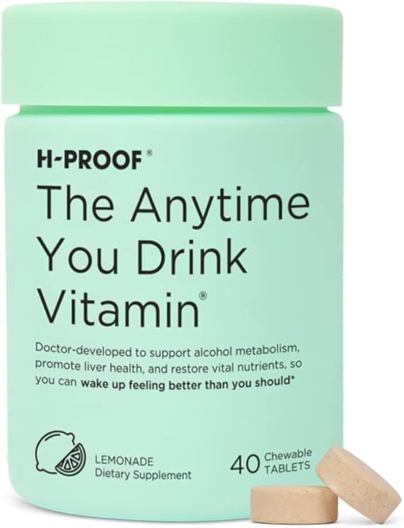 Amazon.com: H-PROOF The Anytime You Drink Vitamin for Alcohol Metabolism, Liver Health, and Immun... | Amazon (US)