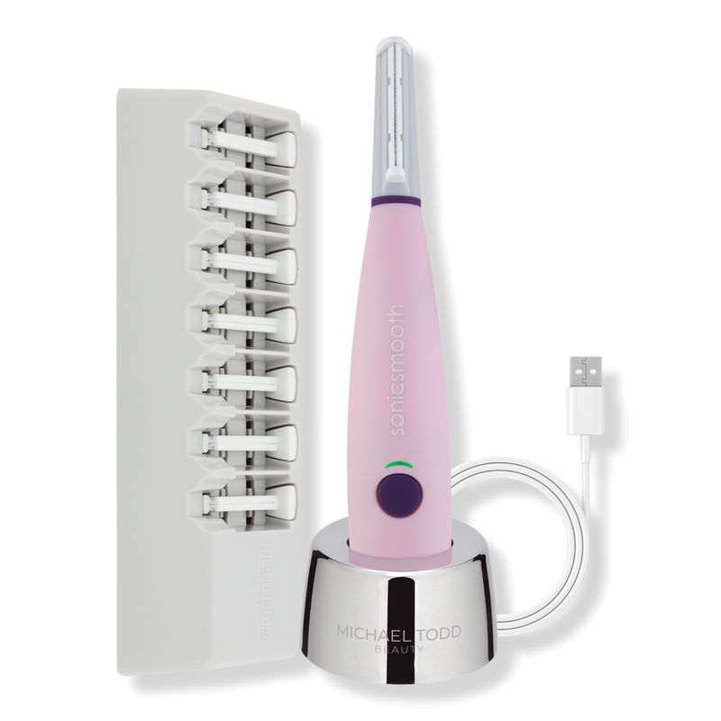 Sonicsmooth Sonic Dermaplaning Tool - 3 in 1 Facial Exfoliation & Peach Fuzz Hair Removal System | Ulta