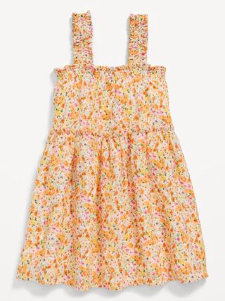 Printed Sleeveless Ruffled Swing Dress for Toddler Girls | Old Navy (US)