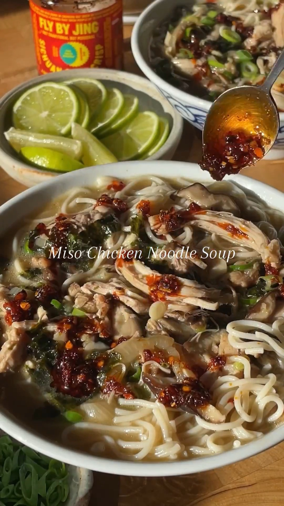 Soup Week, Day 4! Say hello to Miso Chicken Noodle Soup — a brothy, umami-packed bowl that’s pure comfort in just 40 minutes. 🍜 

This one’s for all the miso lovers who prefer chicken over tofu 🙌🏼. I used rice noodles here, but it’s just as delicious ladled over fluffy rice—or even Miracle noodles if you’re craving something super light and lean. ✨ Cozy, nourishing, and full of flavor… this one’s going into the regular rotation.

https://thedefineddish.com/miso-chicken-noodle-soup/

Video Credit: @themindfulhapa

#LTKHome #LTKSeasonal #LTKFindsUnder100
