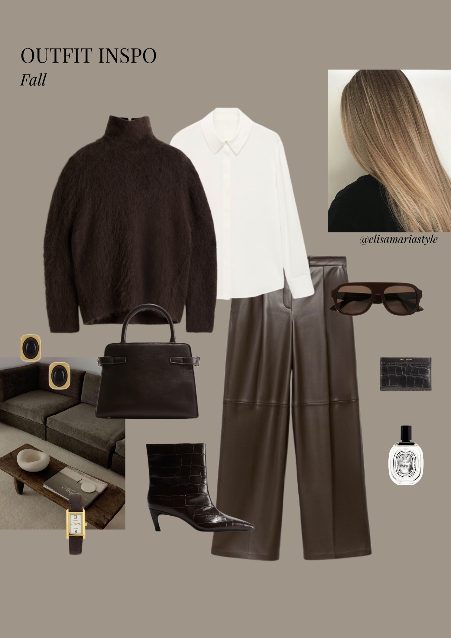 Leather trousers outfit idea for fall 🤎

#LTKworkwear #LTKautumn #LTKstyletip