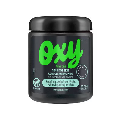 Oxy Sensitive Skin 0.5% Salicylic Acid Face and Body Acne Face Cleansing Pads - 90ct | Target