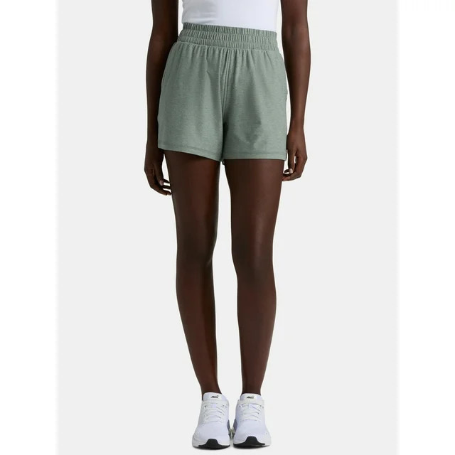 Athletic Works Women's and Women’s Plus ButterCore Soft Performance Gym Shorts, Available in 1,... | Walmart (US)