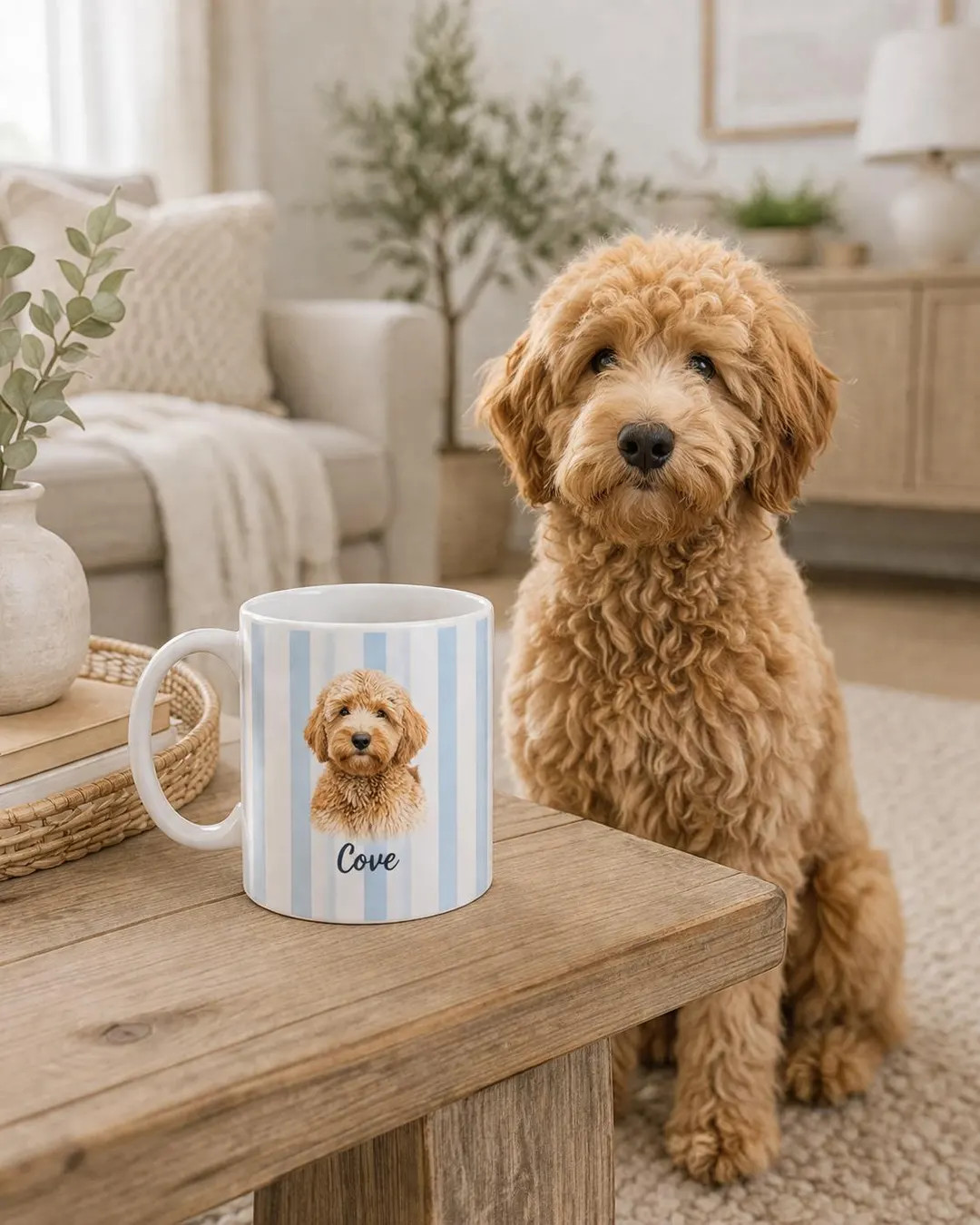 Custom Dog Mug with Pet Portrait Personalized Ceramic Coffee Cup for Dog Lovers Gift for Dog Mom ... | Etsy (Global)