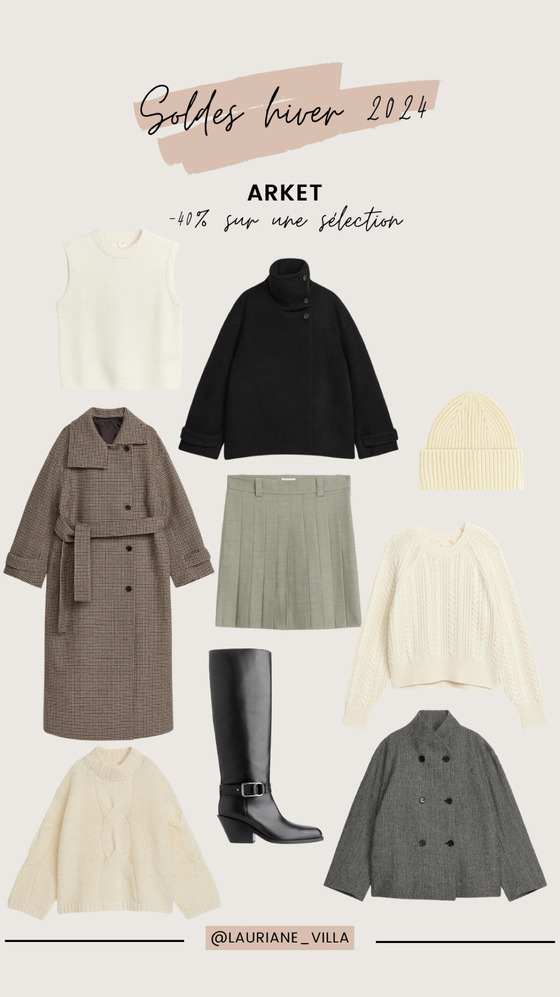 SOLDES HIVER 2024 
ARKET 
-40% sur une sélection 

#LTKsalealert #LTKSeasonal #LTKeurope