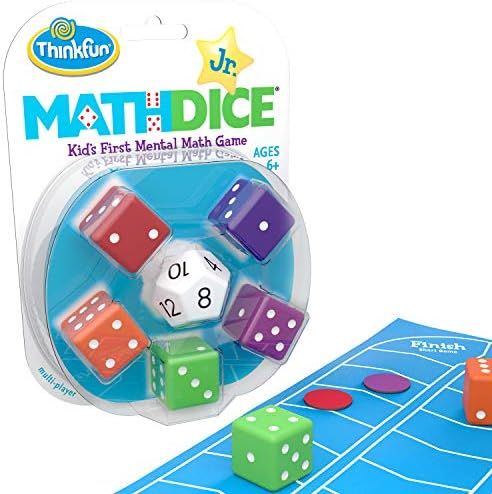 Think Fun Math Dice Junior Game for Boys and Girls Age 6 and Up - Teachers Favorite and Toy of th... | Amazon (US)