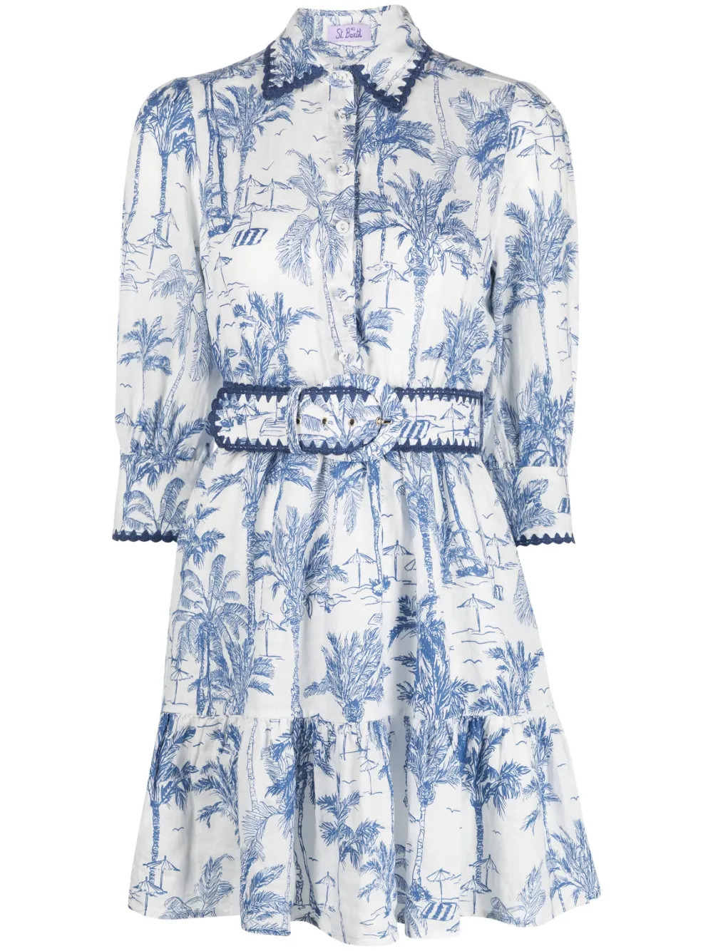 robe Toile de Jouy à coupe courte | Farfetch Global