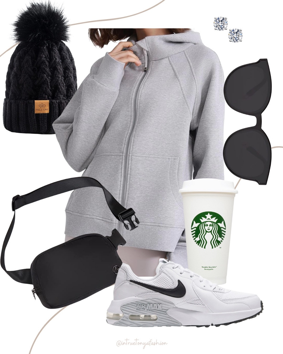 Winter athleisure outfit idea — grey fleece jacket, Nike sneakers, black belt bag, black beanie hat and sunglasses







Holiday travel outfit 
Winter outfit
Winter fashion
Amazon winter outfits
Trending winter fashion 
 casual winter outfits | winter fashion | size 4-6 | cold weather outfits | winter outfit ideas | layering outfit for the cold| winter fashion 2025 | outfit inspo | outfit ideas | winter outfits amazon  | casual outfit Ideas  | Outfits | Amazon Casual Outfit | Cute casual outfits | Preppy Outfit 

#LTKSaleAlert #LTKootd #LTKFindsUnder50