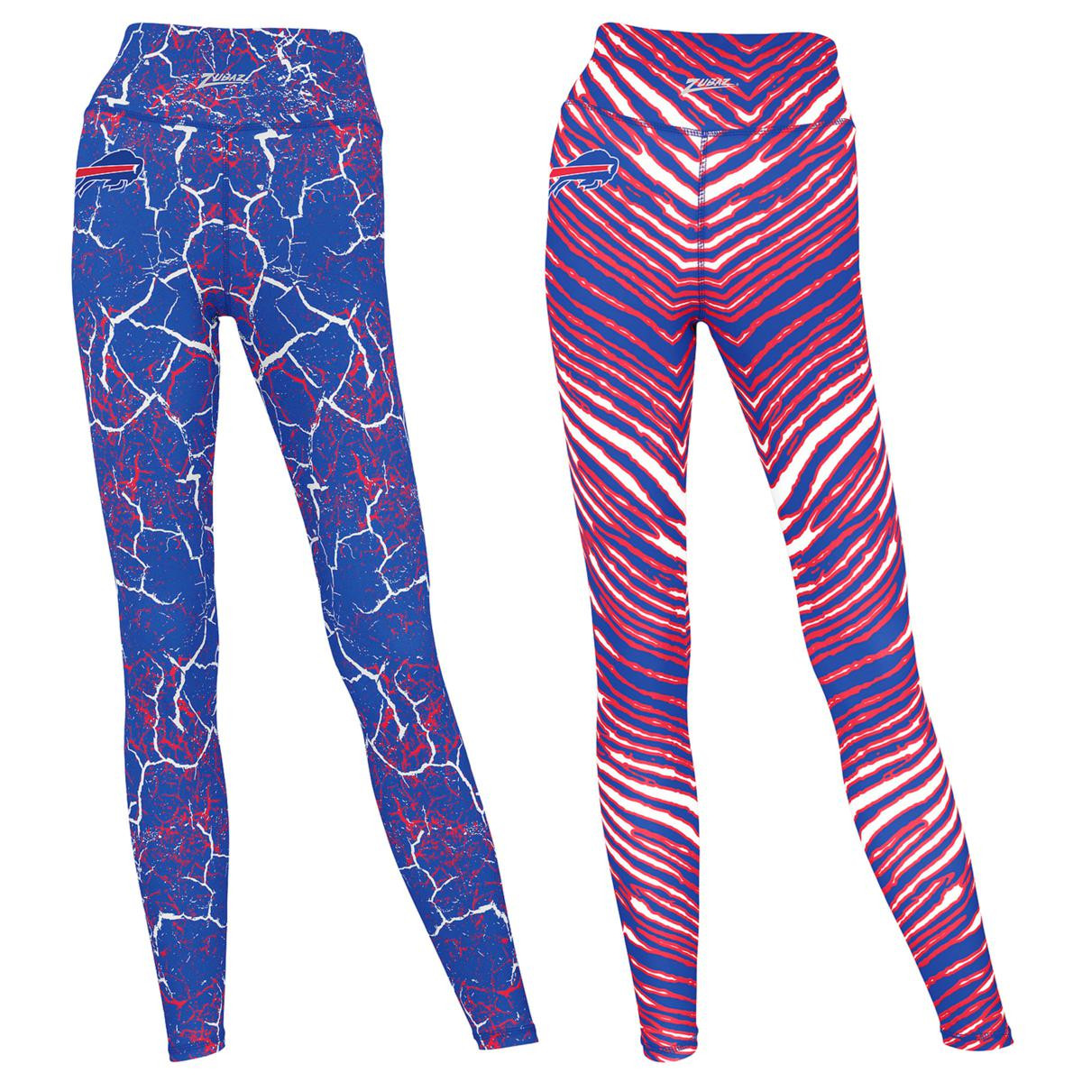 Officially Licensed NFL Women's 2-pack Printed Leggings by Zubaz - Bills | HSN