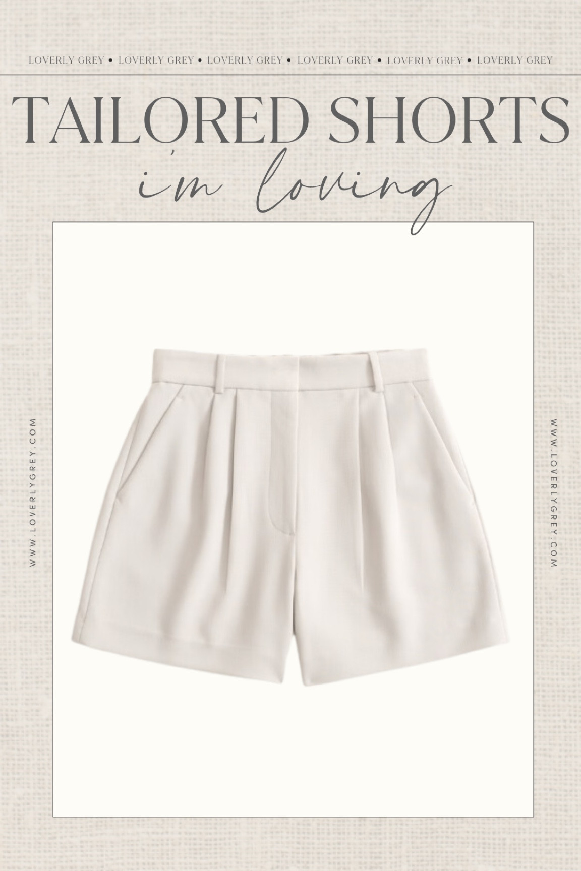 My favorite tailored shorts at the moment! I wearing an XS/25! 

Loverly Grey, tailored shorts  

#LTKstyletip #LTKSeasonal #LTKsalealert