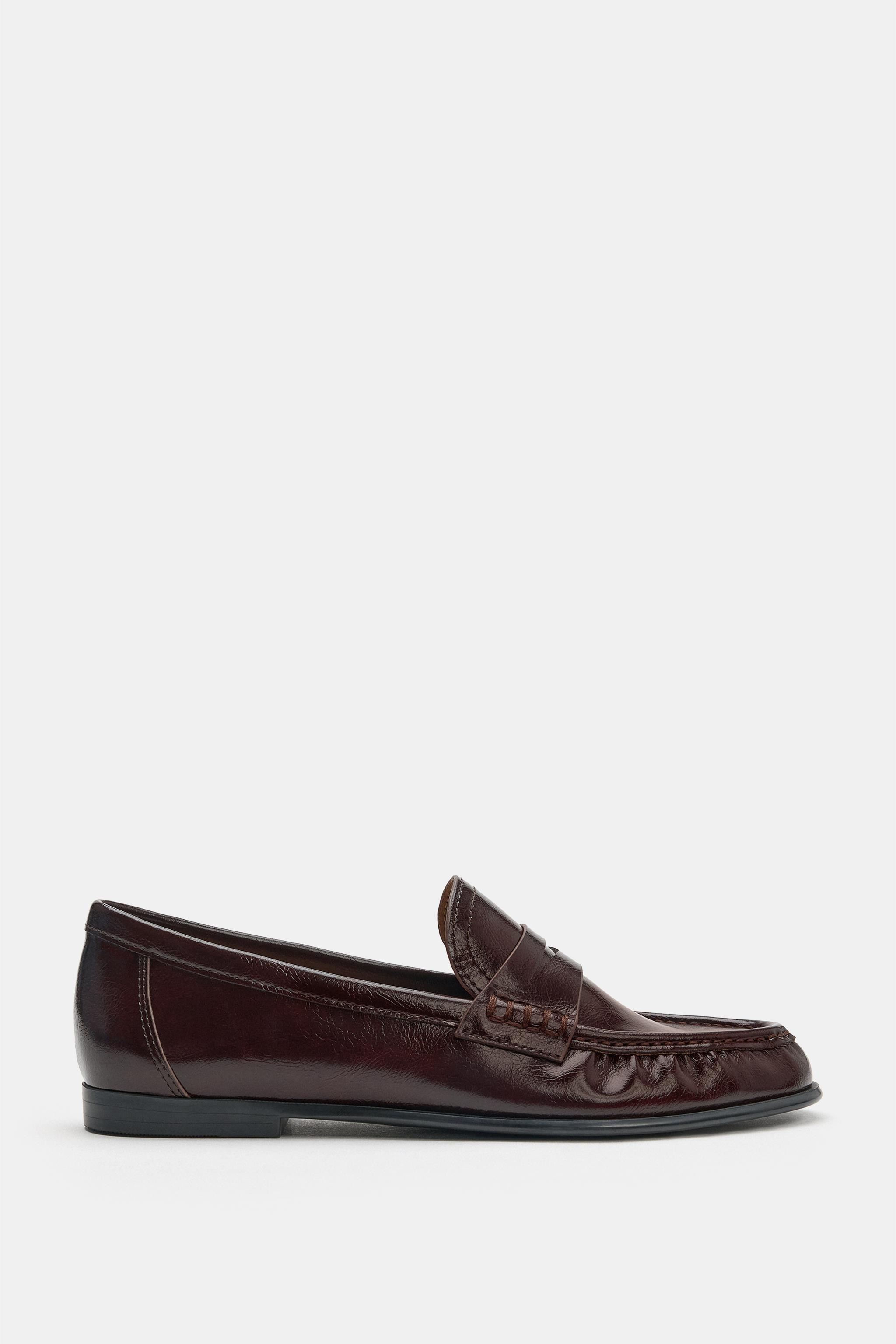 SOFT GATHERED LOAFERS | Zara UK