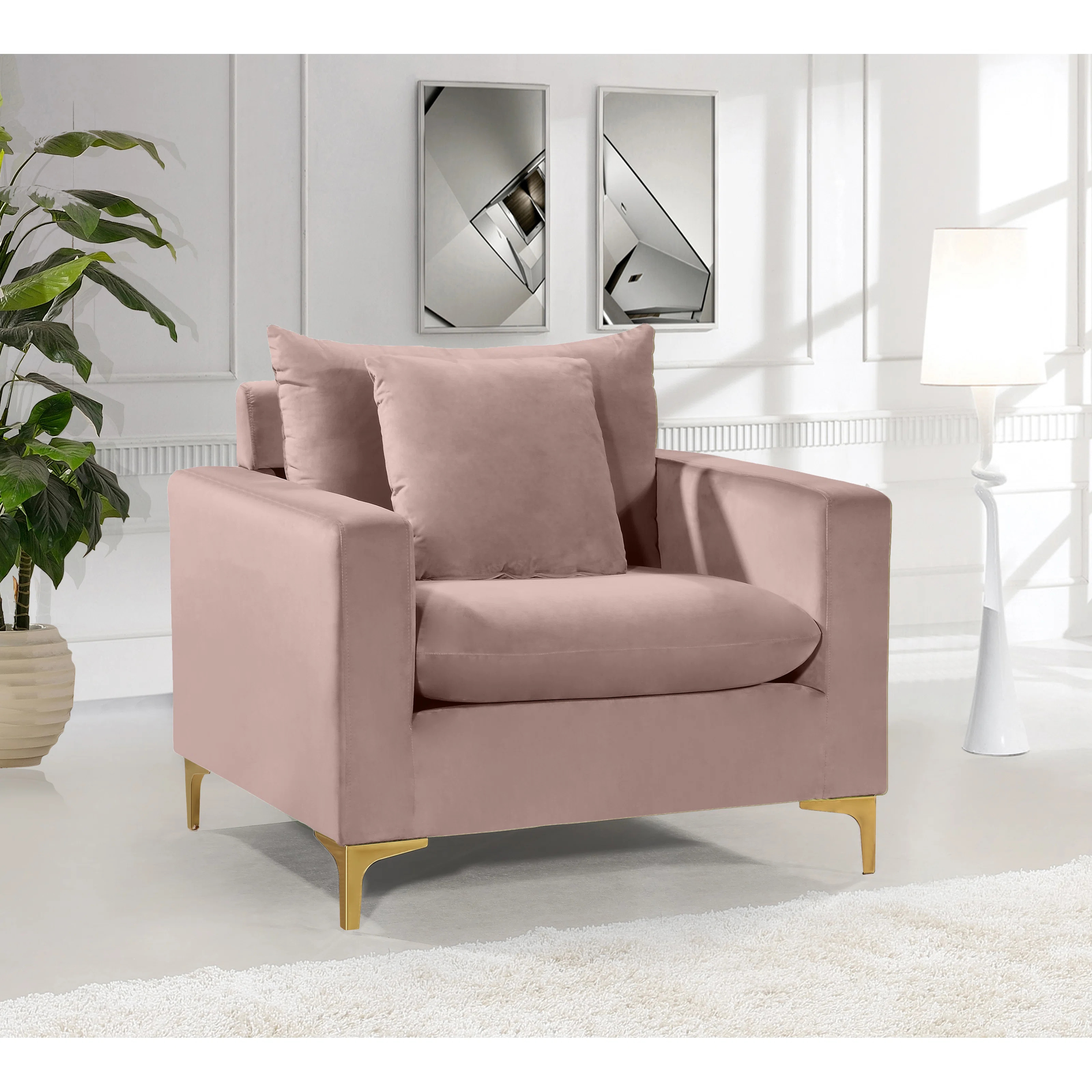 Shumpert Velvet Armchair | Wayfair North America