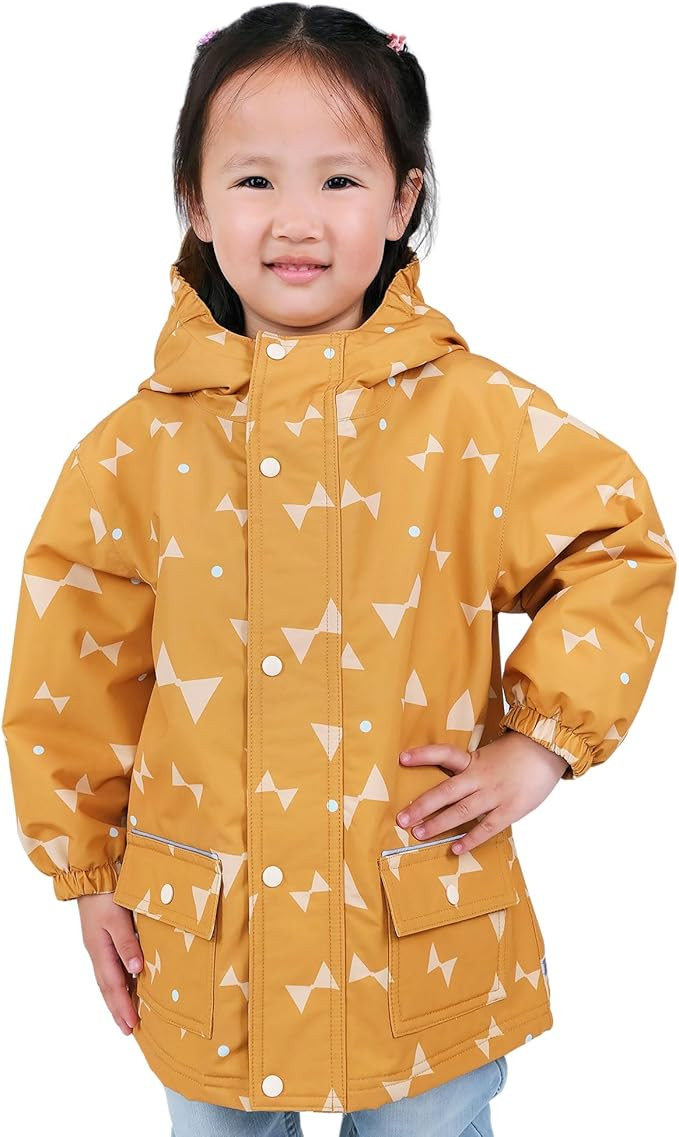 JAN & JUL Waterproof Fleece Lined Rain Jacket, Raincoat for Kids | Amazon (US)