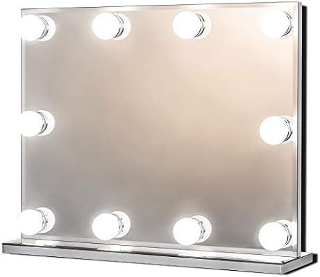 Waneway Hollywood Vanity Mirror with Lights, Lighted Makeup Mirror with 10 Dimmable LED Bulbs, Fr... | Amazon (US)