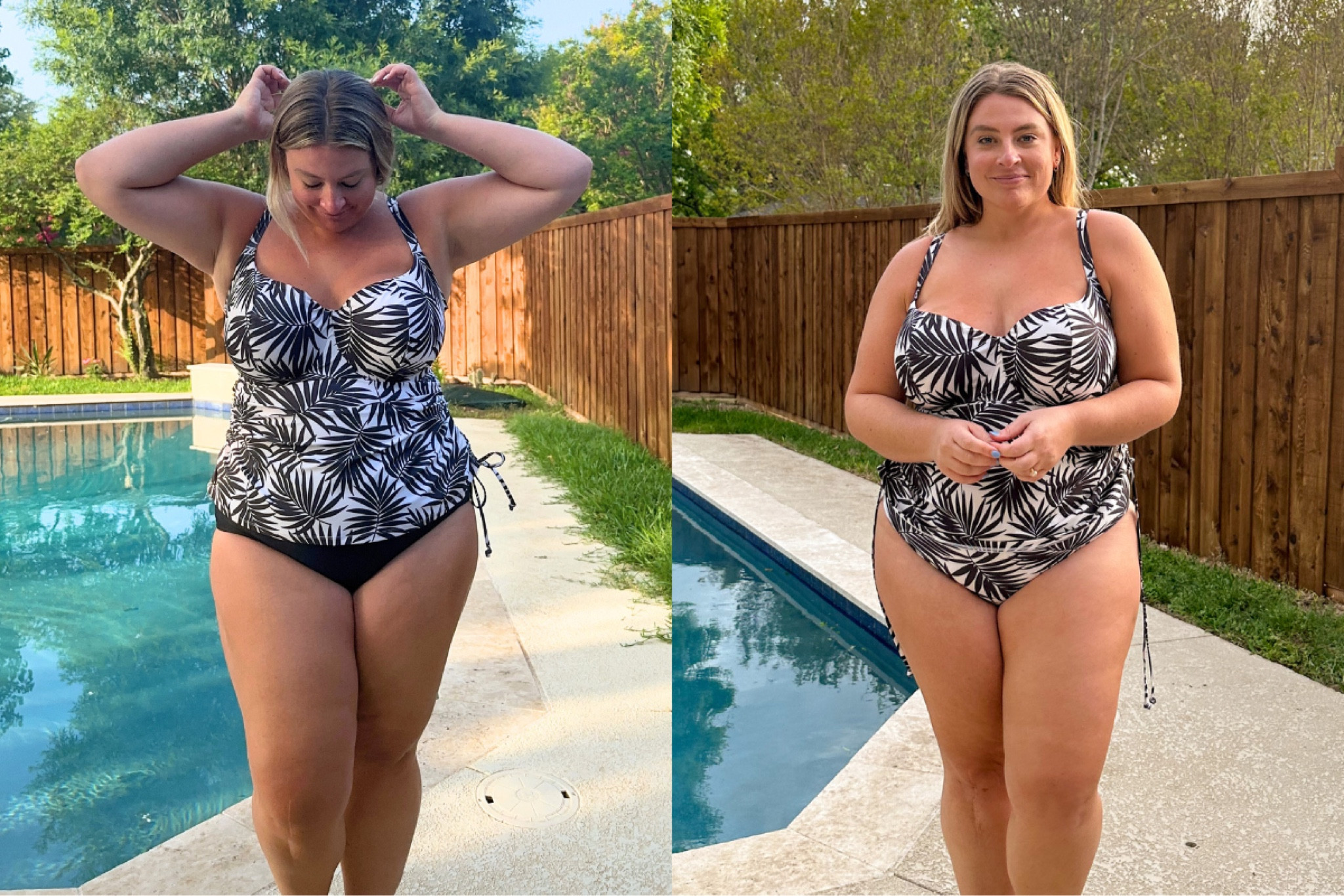 Bra sized tankini on sale — be sure to get a proper fitting or know you’re Uk size before ordering. 

If you like to wear separates, but want a little more tummy coverage, try this tankini! While this Bravissimo tankini top does have matching bottoms you can order, I think this is a great candidate for a mix and match! The bra sized tankini top is extremely supportive and high quality. The black and cream print would go great with a black bottom that you already have in your swimsuit drawer! This top is also made with recycled fabrics. 

#LTKsalealert #LTKswim #LTKplussize