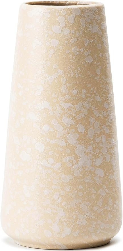 Simple Boho Ceramic Flower Vase for Home Decor (Snowflake,Big) | 8'' Modern Texture vase for Flow... | Amazon (US)