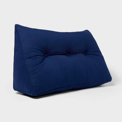 35"x20" Headboard Pillow Jersey Navy Blue for Dorm - Room Essentials™ | Target