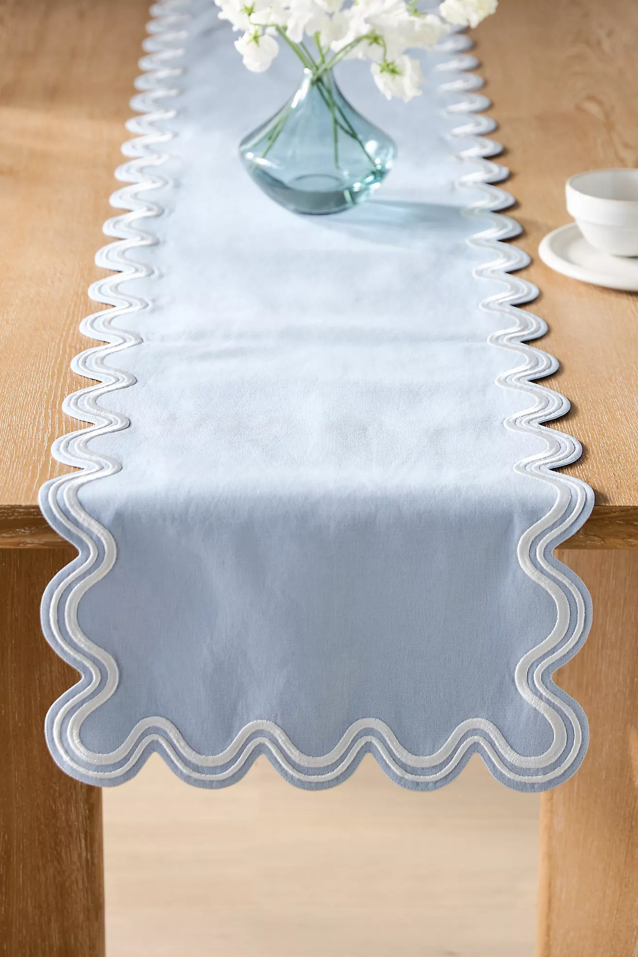 Madeline Embroidered Table Runner | Anthropologie (US)