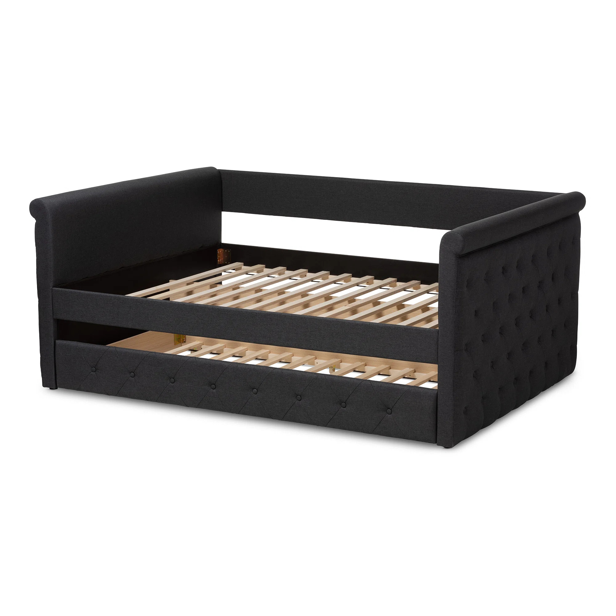 Samitha Upholstered Daybed with Trundle | Birch Lane