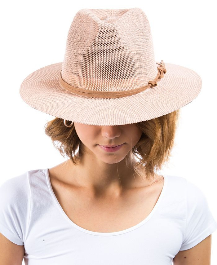 Women's Suede Band Panama Hat | Macys (US)
