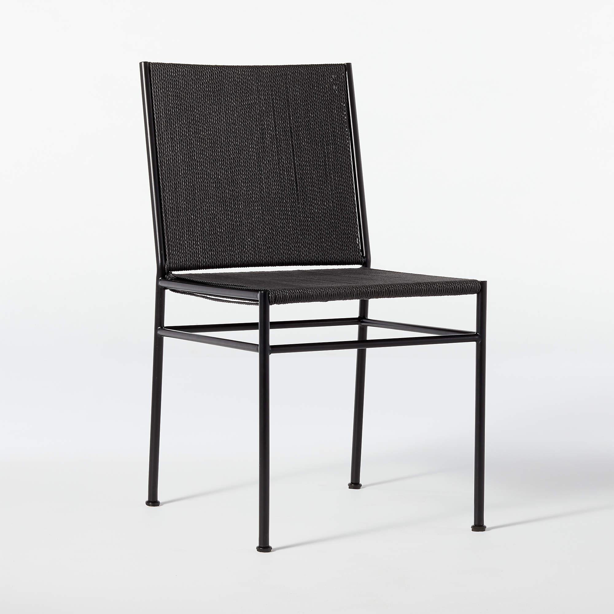 Bounce Ivory Woven Dining Chair + Reviews | CB2 | CB2