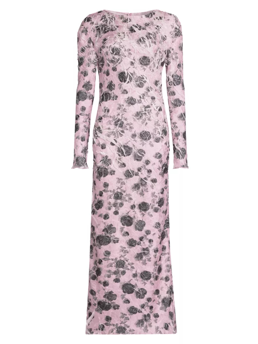 Floral Shibori-Dyed Maxi Dress | Saks Fifth Avenue