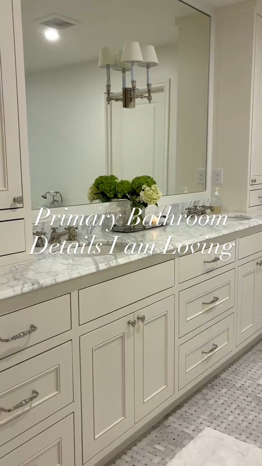 Linking what I can for my primary bathroom! Went with polished nickel finishes