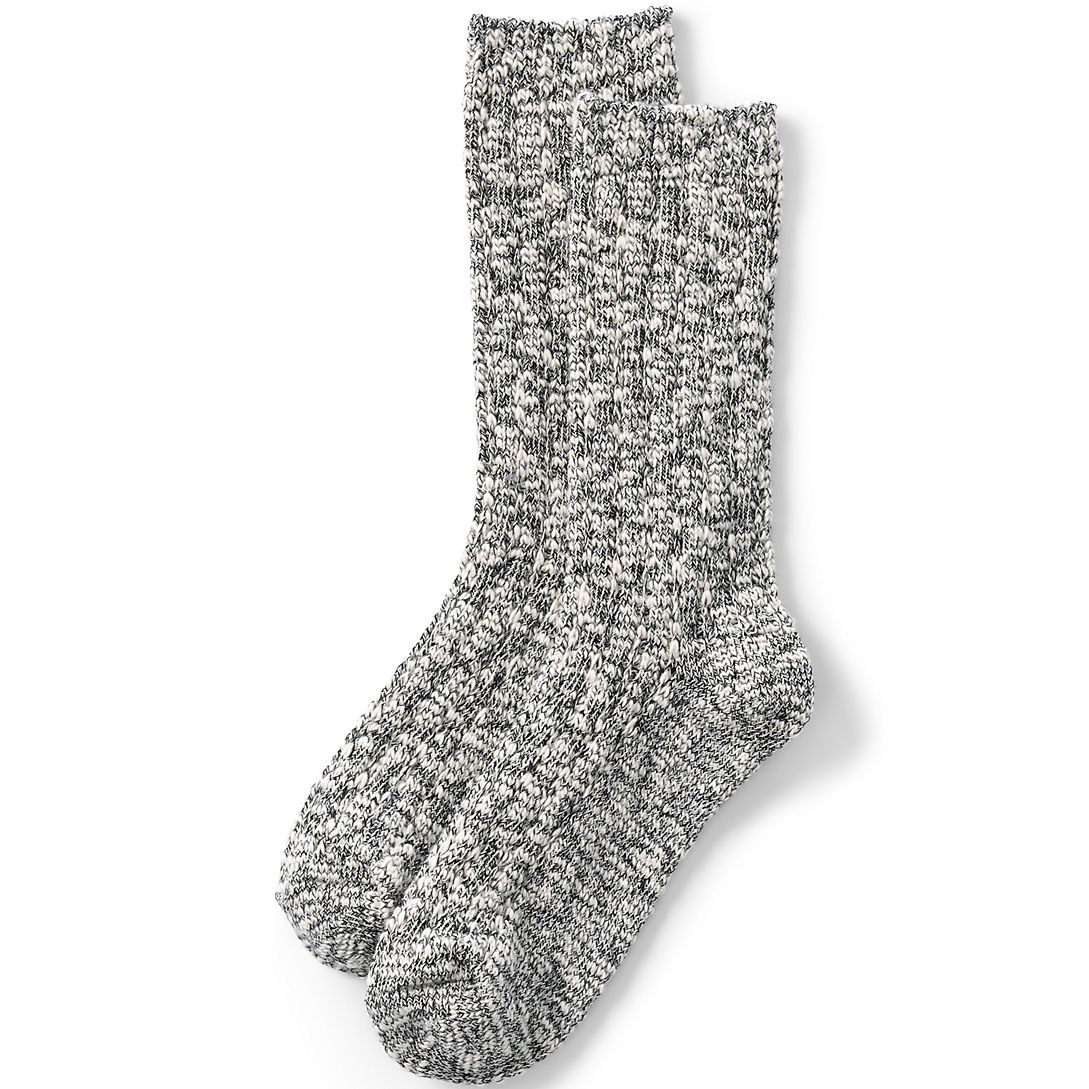 Women's Marled Crew Socks | Lands' End (US)