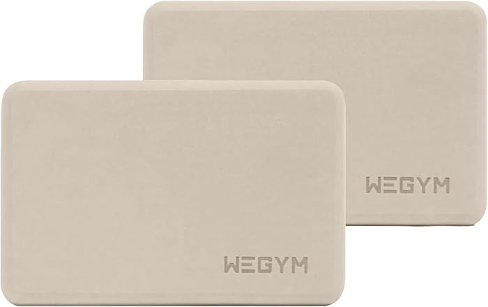 WeGym Yoga blocks with Anti-Slip, Comfortable Grip, Sturdy Sides for Secure Workouts at Home, for... | Amazon (US)