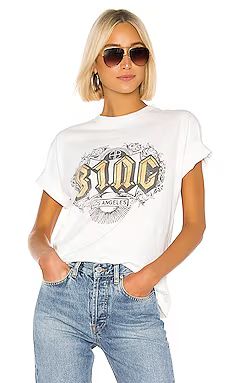 ANINE BING Bing Ink Tee in White from Revolve.com | Revolve Clothing (Global)