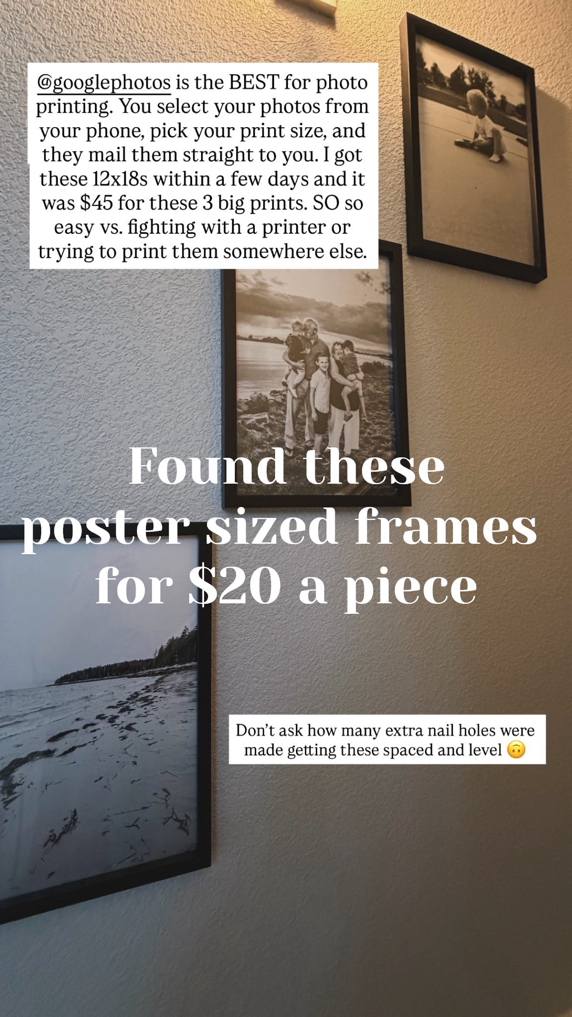 Large wall frames at target for $20! Great in a stairwell or anywhere you need a larger poster sized photo.

 

#LTKFindsUnder50 #LTKHome