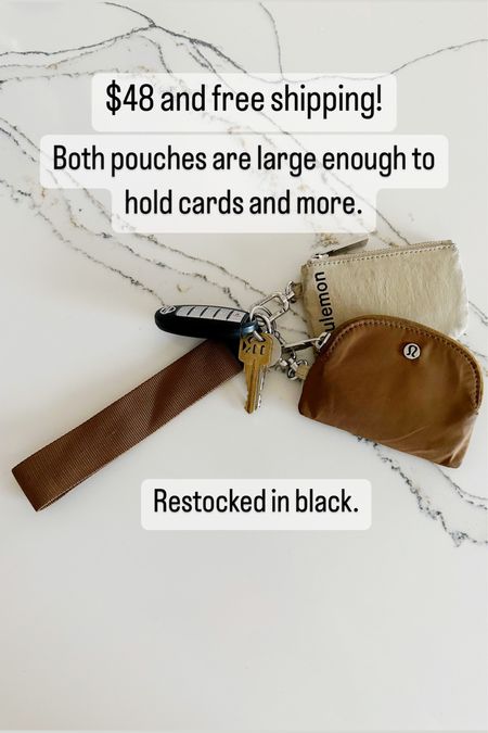 This lululemon dual pouch wristlet is ideal for anyone who doesn’t carry a purse very often (like Libby). Both pouches are large enough to hold cards and more. $48 and free shipping! 

#LTKfamily #LTKGiftGuide #LTKunder50