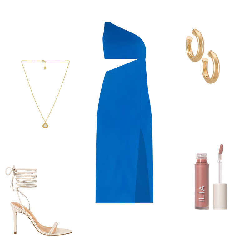 Kody Cutout Midi Dress in Blueberry | Revolve Clothing (Global)