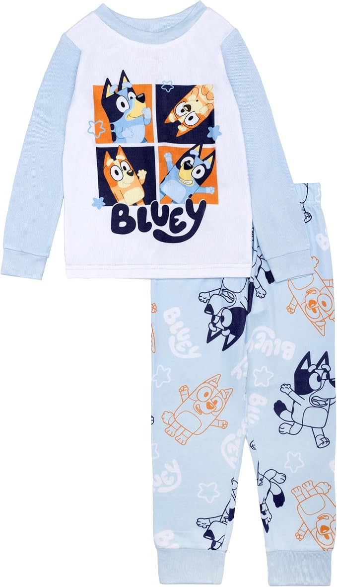 Bluey girls 2-piece Loose-fit Pajama Set, Soft & Comfortable | Amazon (US)