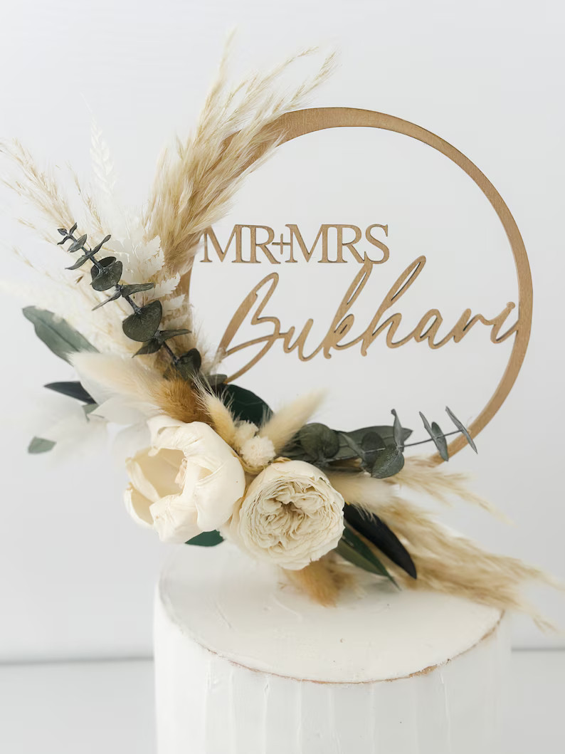 Personalized White Peony, Garden Rose Greenery Cake Topper,wedding Cake, Cake Flowers - Etsy | Etsy (US)