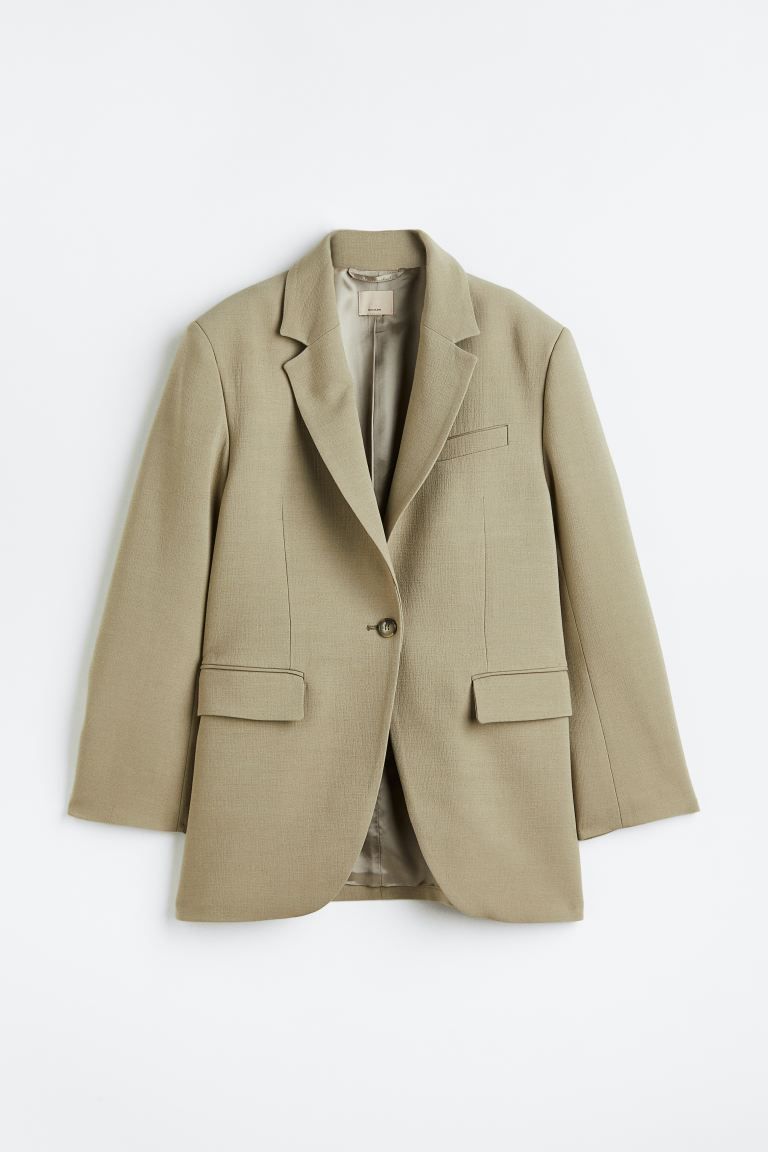 One-button wool jacket | H&M (UK, MY, IN, SG, PH, TW, HK)