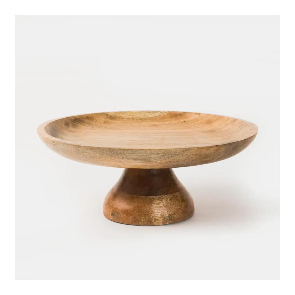 Mela Artisans Sienna Natural Wood Pedestal Bowl | Target