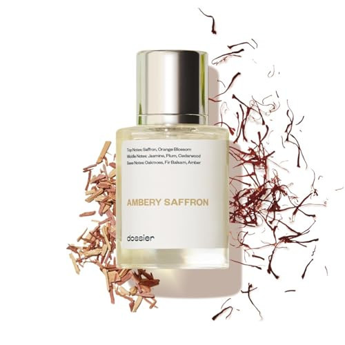Dossier - Ambery Saffron 1.7 Fl Oz (50ml) - Eau de Parfum - Inspired by B.accarat R.ouge 540 - Vegan, Unisex Perfume Spray | Amazon (US)
