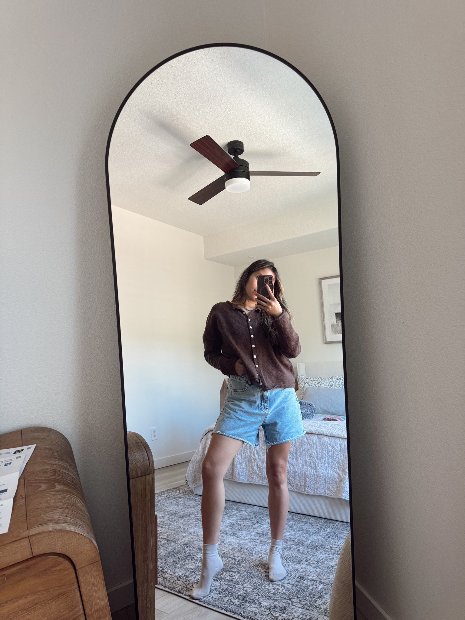 Go to summer short with a longer inseam. Light fray and gorgeous light denim. So comfy and affordable. Size M: 117lb 5’3” . #momoutfit #ootd #summer #shorts #denimshorts

#LTKmomlife #LTKActive #LTKgrwm