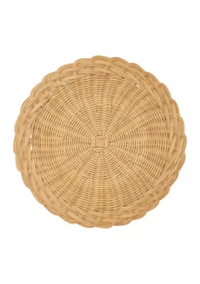 Crown & Ivy Rattan Charger, 13 | Belk
