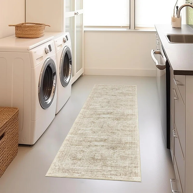 Soft Abstract Kitchen Runner Rug Non Slip | Wayfair North America