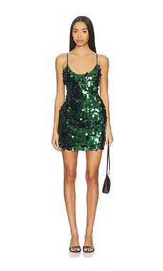 SNDYS x REVOLVE Calypso Mini Dress in Forest Green from Revolve.com | Revolve Clothing (Global)