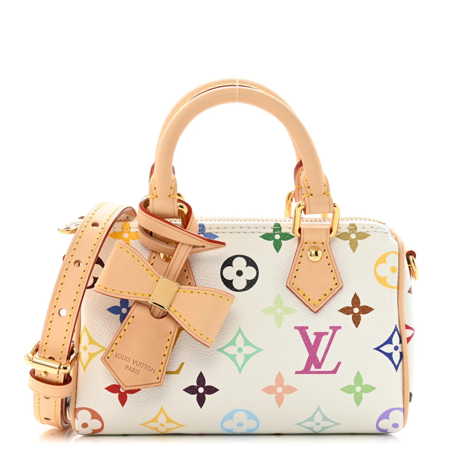 LV X TM Monogram Multicolor Nano Speedy White | FASHIONPHILE (US)