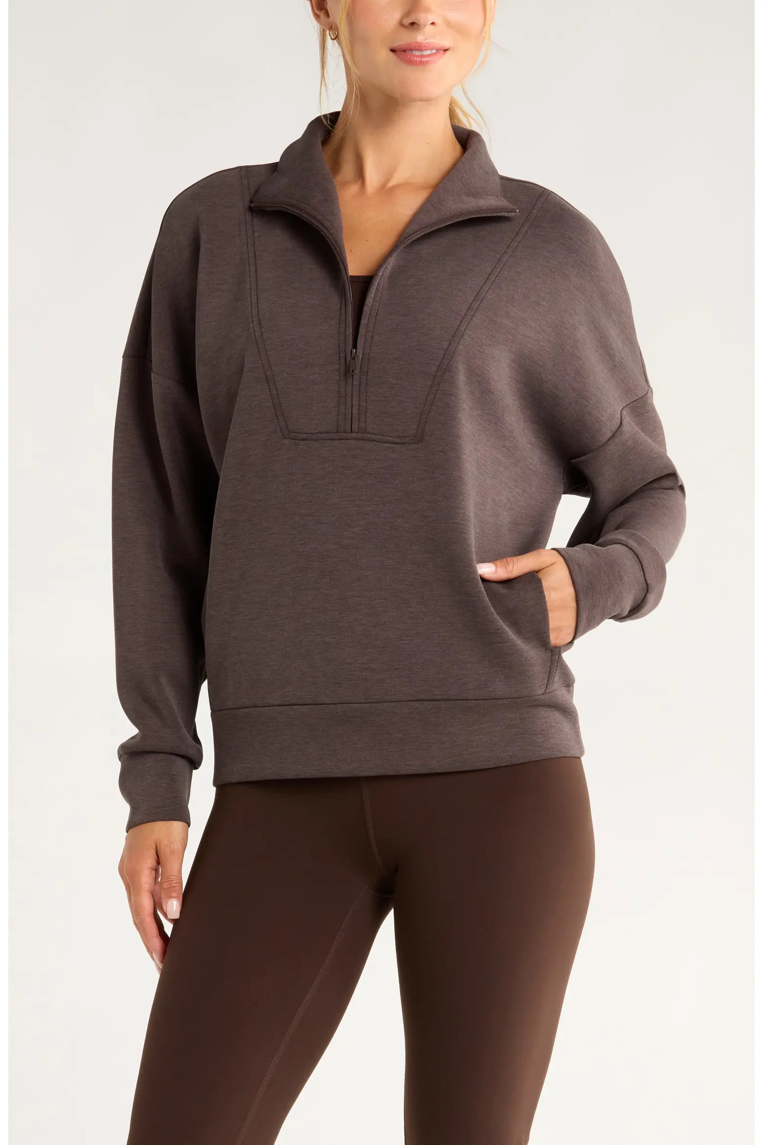 Zella Soft Luxe Half Zip Pullover (Women) | Nordstrom | Nordstrom