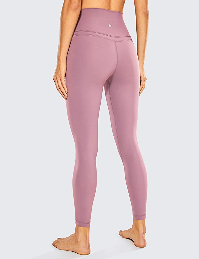 CRZ YOGA Women's Naked Feeling Workout Leggings 25 Inches - 7/8 High Waist Yoga Tight Pants | Amazon (US)