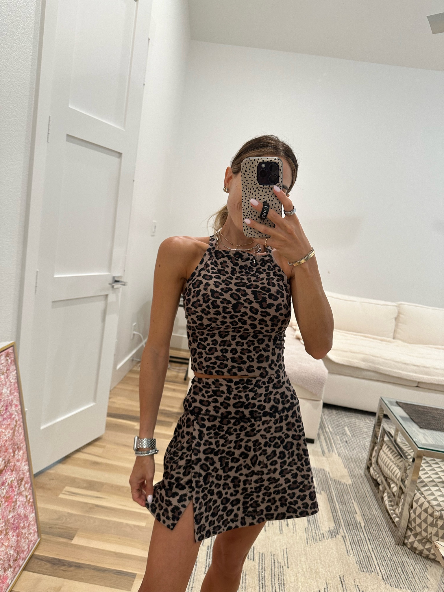 Leopard matching athleisure set size xs skirt size s top 

#LTKActive #LTKFindsUnder100 #LTKFindsUnder50